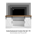 Mobile TV da 58 pollici con ante scorrevoli stile fienile