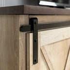 Mobile TV da 58 pollici con ante scorrevoli stile fienile