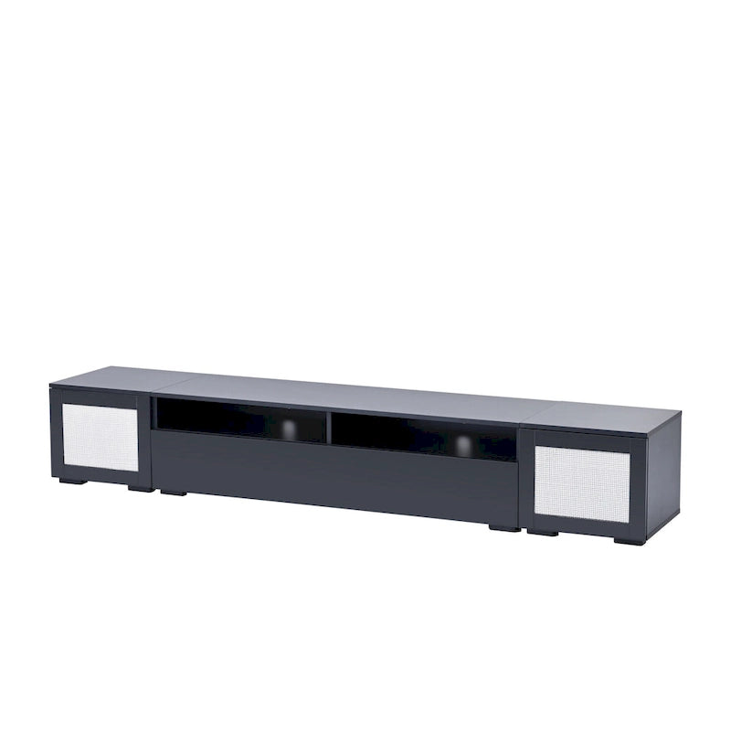 Mobile TV da 82,6" con ante apribili a pressione e luci LED per TV fino a 90"