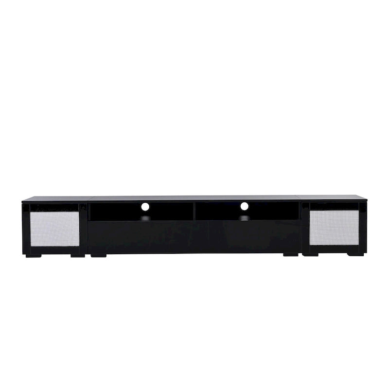 Mobile TV da 82,6" con ante apribili a pressione e luci LED per TV fino a 90"