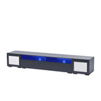 Mobile TV da 82,6" con ante apribili a pressione e luci LED per TV fino a 90"