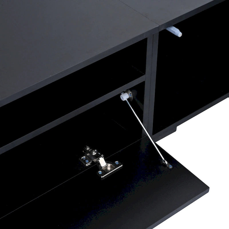 Mobile TV da 82,6" con ante apribili a pressione e luci LED per TV fino a 90"