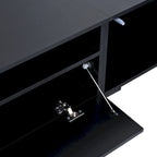 Mobile TV da 82,6" con ante apribili a pressione e luci LED per TV fino a 90"