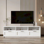 Mobile TV Bianco 178 cm con Vano a Giorno e Cassetti