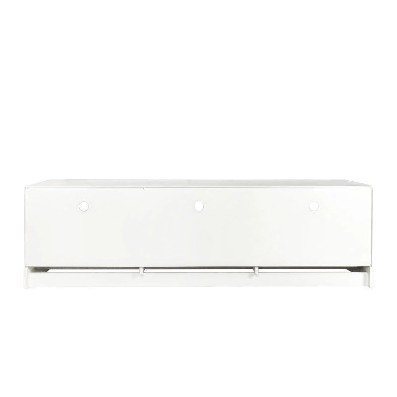 Mobile TV Bianco 178 cm con Vano a Giorno e Cassetti