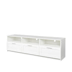 Mobile TV Bianco 178 cm con Vano a Giorno e Cassetti