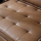 Divano letto estraibile in ecopelle da 39" con schienale regolabile e cuscino