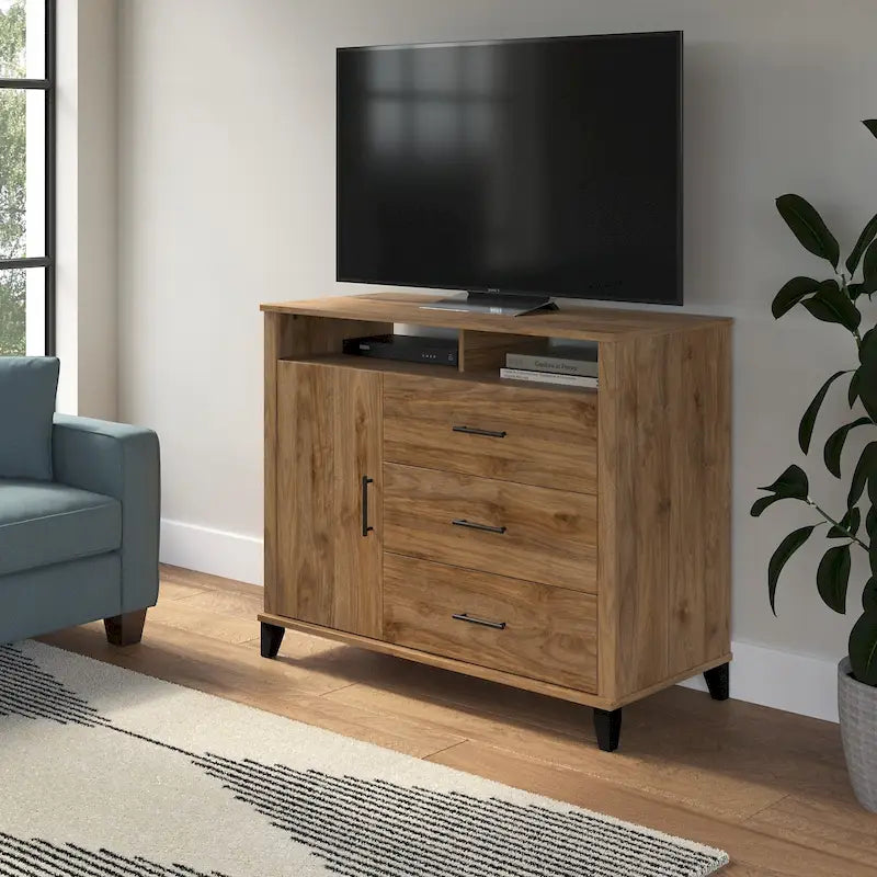 Mobile TV alto Somerset con contenitore