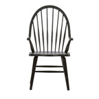 Sedia Windsor con braccioli - Nera