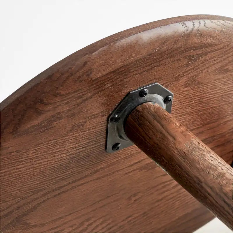 Tavolino da Caffè in Legno Massello di Rovere a Forma di Ciottolo