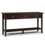 Tavolo console da 152 cm di larghezza Normandy con 3 cassetti e ripiano aperto