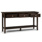 Tavolo console da 152 cm di larghezza Normandy con 3 cassetti e ripiano aperto
