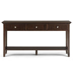 Tavolo console da 152 cm di larghezza Normandy con 3 cassetti e ripiano aperto