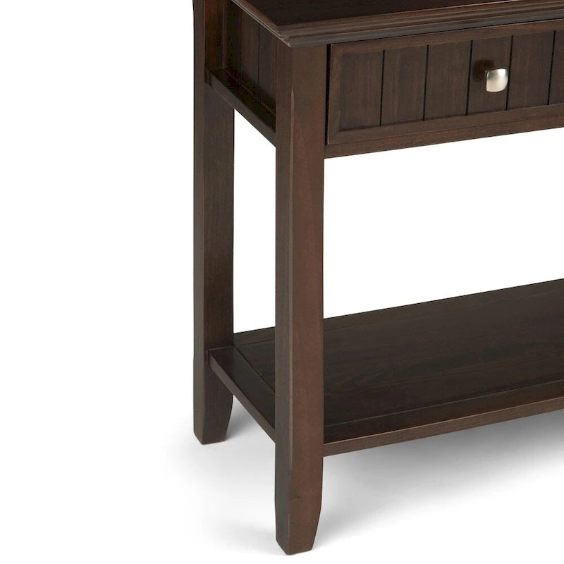 Tavolo console da 152 cm di larghezza Normandy con 3 cassetti e ripiano aperto