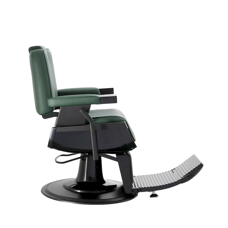 Poltrona da Barbiere Reclinabile Resistente, Verde