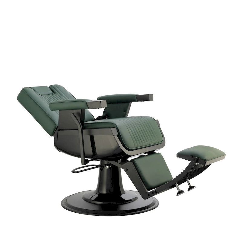 Poltrona da Barbiere Reclinabile Resistente, Verde