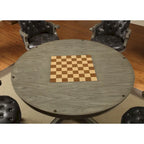 Tavolo da gioco tradizionale in legno massello grigio