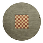 Tavolo da gioco tradizionale in legno massello grigio