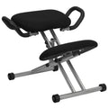 Sedia ergonomica con maniglie – Tessuto nero