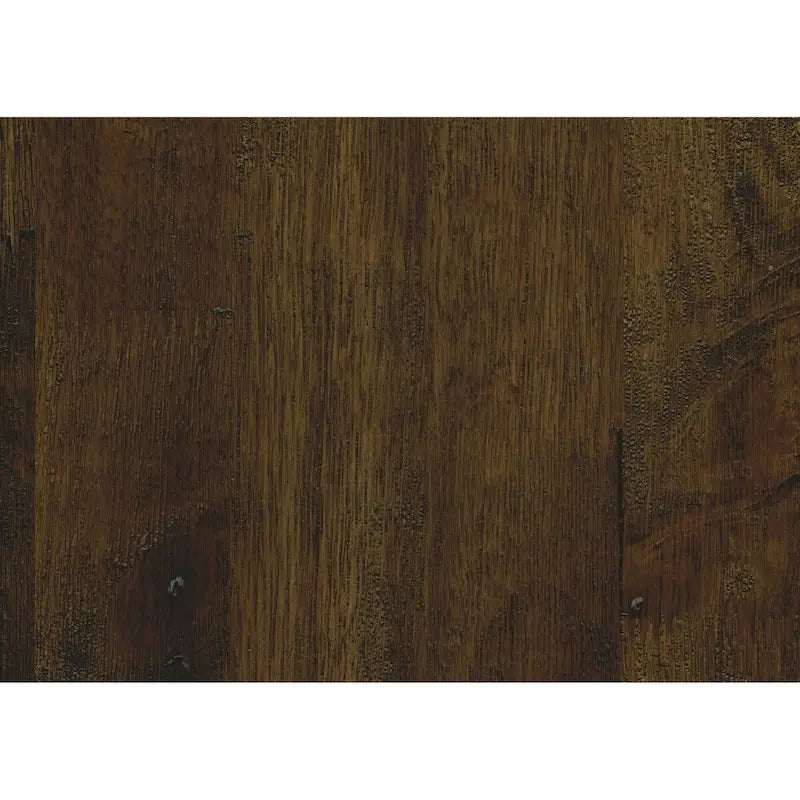 Tavolino da salotto quadrato da 32 pollici con 2 cassetti, legno marrone, nero