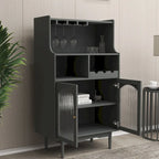 Mobile Bar con Portabottiglie Rimovibile