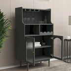 Mobile Bar con Portabottiglie Rimovibile