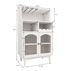 Mobile Bar con Portabottiglie Rimovibile