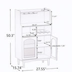 Mobile Bar con Portabottiglie Rimovibile