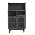 Mobile Bar con Portabottiglie Rimovibile