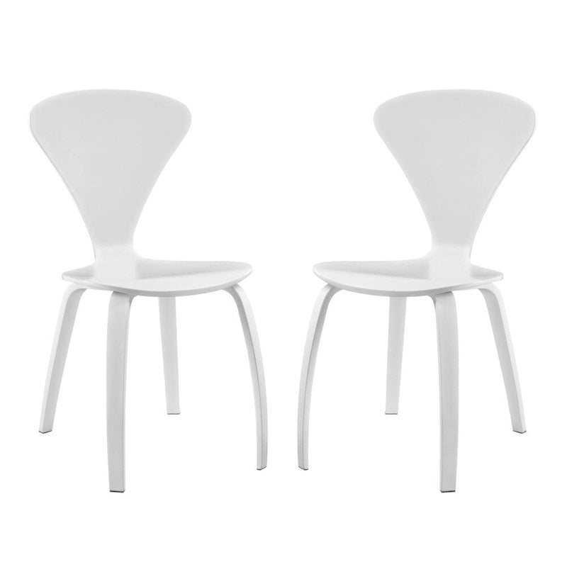 Sedie impilabili da pranzo, set da 2