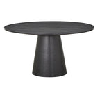 Tavolo da pranzo rotondo con piedistallo – diametro 150 cm, 6 posti a sedere