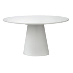 Tavolo da pranzo rotondo con piedistallo – diametro 150 cm, 6 posti a sedere