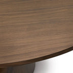 Tavolo da pranzo rotondo con piedistallo – diametro 150 cm, 6 posti a sedere
