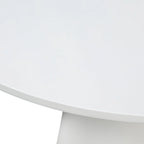 Tavolo da pranzo rotondo con piedistallo – diametro 150 cm, 6 posti a sedere