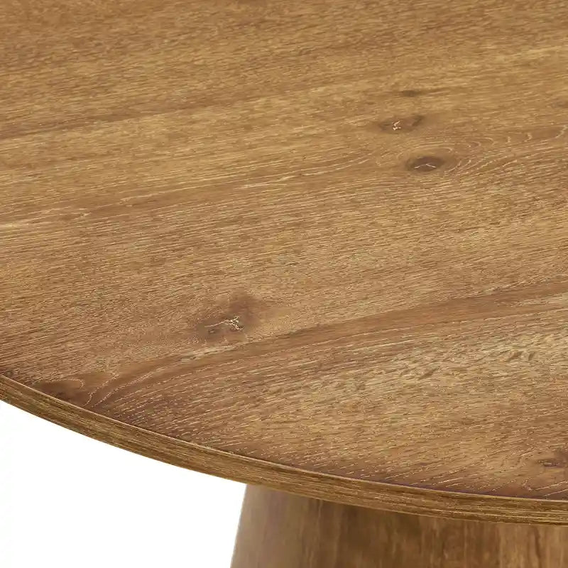Tavolo da pranzo rotondo con piedistallo – diametro 150 cm, 6 posti a sedere