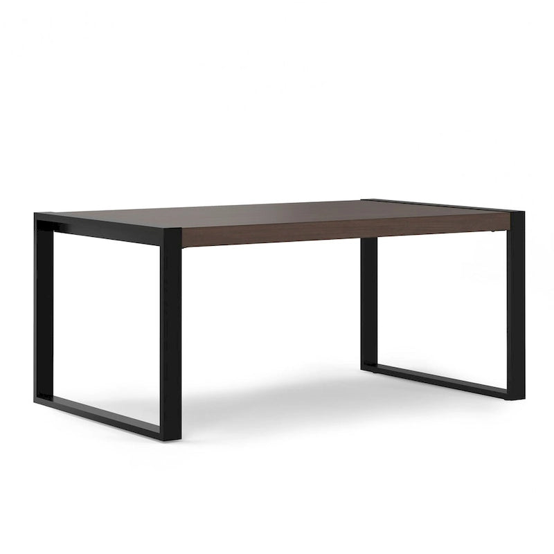 Tavolo da pranzo rettangolare moderno industriale 66 x 40 pollici