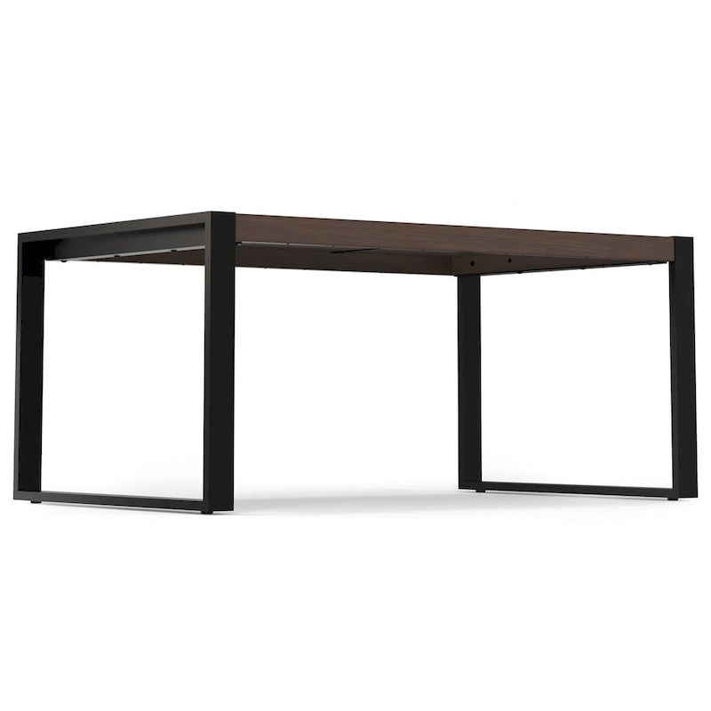 Tavolo da pranzo rettangolare moderno industriale 66 x 40 pollici