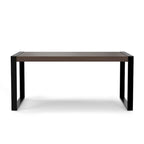 Tavolo da pranzo rettangolare moderno industriale 66 x 40 pollici