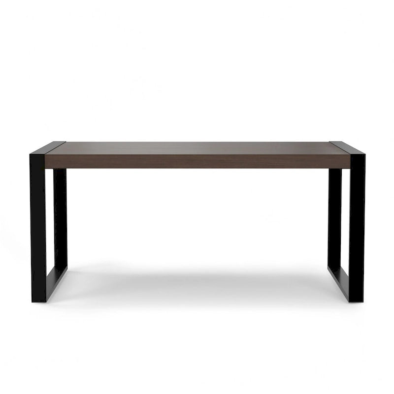 Tavolo da pranzo rettangolare moderno industriale 66 x 40 pollici