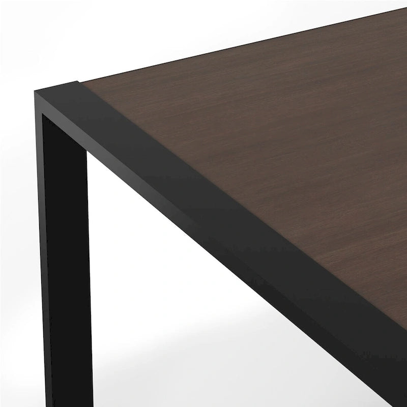 Tavolo da pranzo rettangolare moderno industriale 66 x 40 pollici