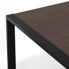 Tavolo da pranzo rettangolare moderno industriale 66 x 40 pollici