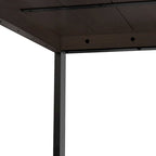 Tavolo da pranzo rettangolare moderno industriale 66 x 40 pollici