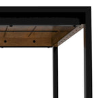 Tavolo da pranzo rettangolare moderno industriale 66 x 40 pollici