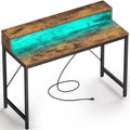 Scrivania per computer da 39 pollici con illuminazione a LED e supporto per monitor