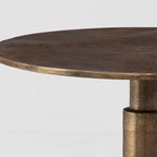 Tavolino decorativo dorato - 14 cm L x 22,5 cm H x 14 cm P
