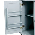 Carrello da Cucina con Mobiletto Contenitore e 3 Cassetti