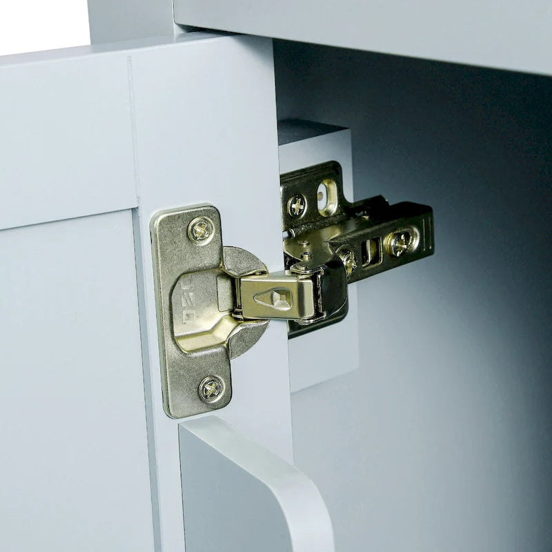 Carrello da Cucina con Mobiletto Contenitore e 3 Cassetti