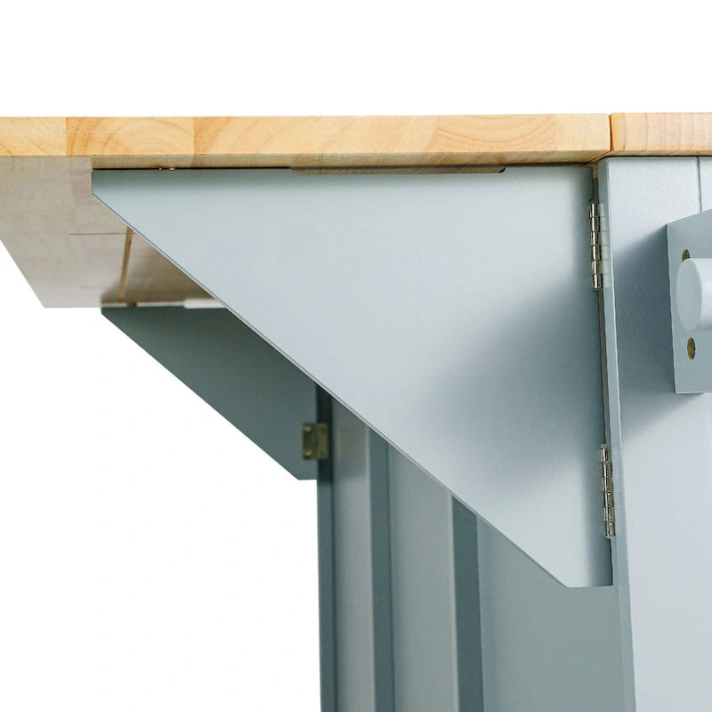 Carrello da Cucina con Mobiletto Contenitore e 3 Cassetti