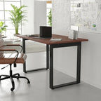 Tavolo da riunione con piano in laminato e base a U