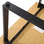 Tavolo da riunione con piano in laminato e base a U